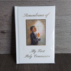 Remembrance of My First Holy Communion Padded Hard Cover Book